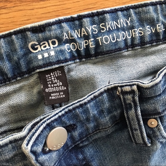 Denim Skinny Jeans, GAP Always Skinny - Picture 3 of 4
